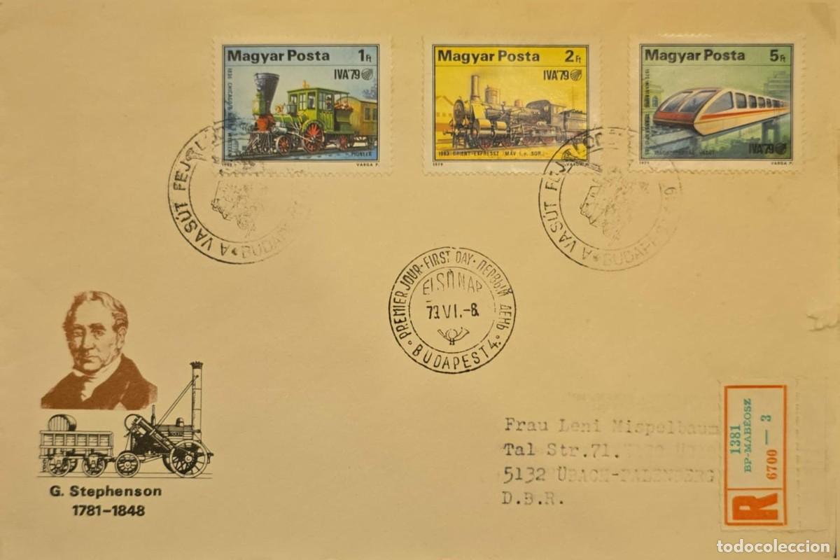 Sellos: TS.)1973, HUNGARY, BUDAPEST TO UBACH-PALENBERG: THREE STAMPS FROM THE &rdquo;WORLD EXHIBITION OF LOCOMOTIV