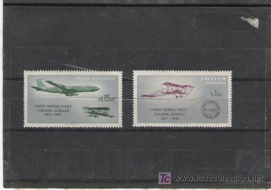 Sellos: INDIA SERIE AEREA N&ordm; 10/11 - Foto 1