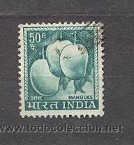 Sellos: INDIA, MANGOES, USADO - Foto 1