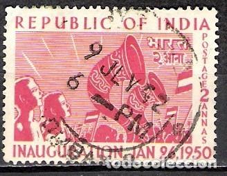 Sellos: INDIA 1950 - USADO - Foto 1