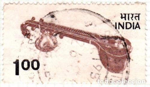 Sellos: 1975 - INDIA - SITAR - YVERT 447 - Foto 1