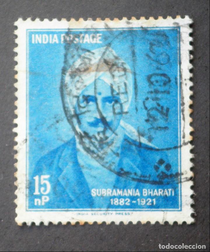 Sellos: 1960 India Subramania Bharati - Foto 1