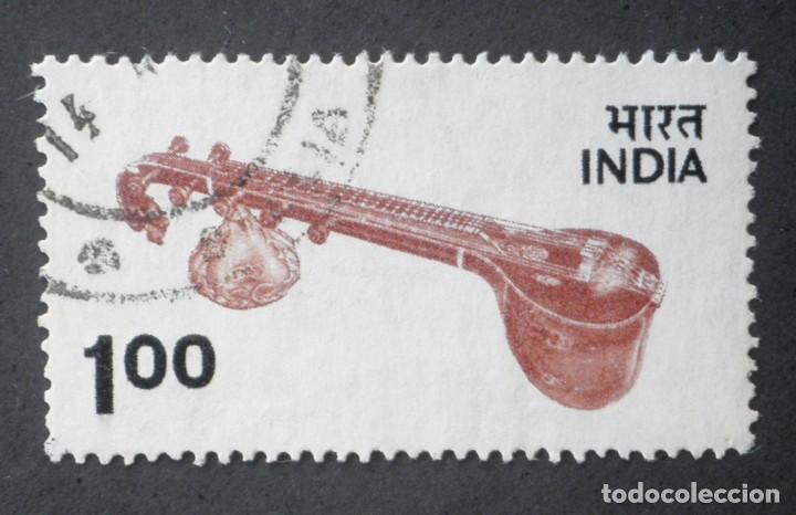 Sellos: 1974 India Sitar - Foto 1
