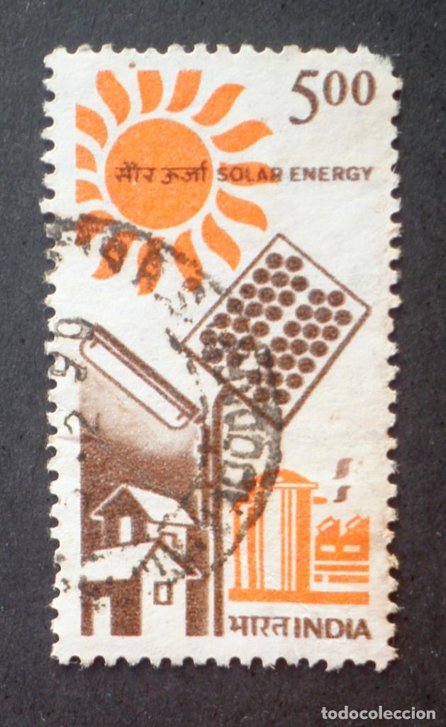 Sellos: 1988 India Energ&iacute;a solar - Foto 1