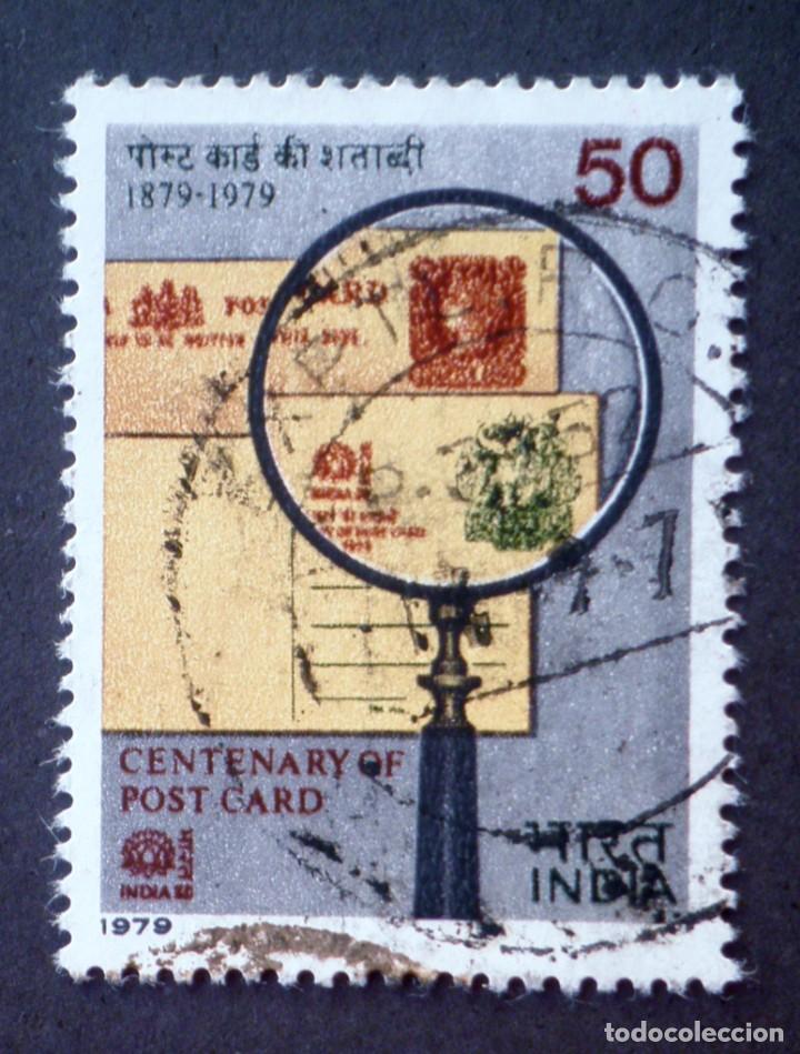 Sellos: 1979 India  I Centenario Tarjeta postal - Foto 1