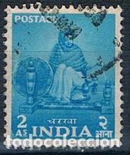 Sellos: INDIA 1955 YVES 58 - Foto 1