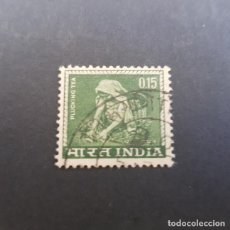 Sellos: INDIA,1965 RECOLECCIÓN DEL TÉ,SCOTT 412 YVERT 193,USADO,(LOTE AG)