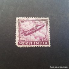 Sellos: INDIA,1967 AVIÓN CAZA A REACCIÓN SCOTT 413 YVERT 226,USADO,(LOTE AG)