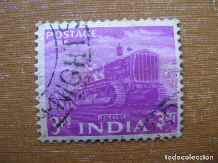 Sellos: -india 1955, Yvert 54 - Foto 1