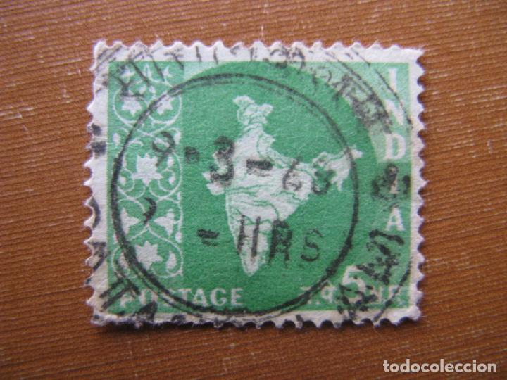Sellos: -india 1957, Yvert 74 - Foto 1