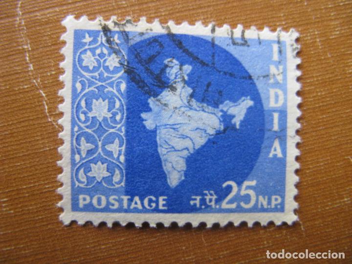Sellos: -india 1957, Yvert 80 - Foto 1