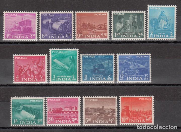 Sellos: INDIA, 1955 YVERT N&ordm; 54 / 66 /*/ - Foto 1