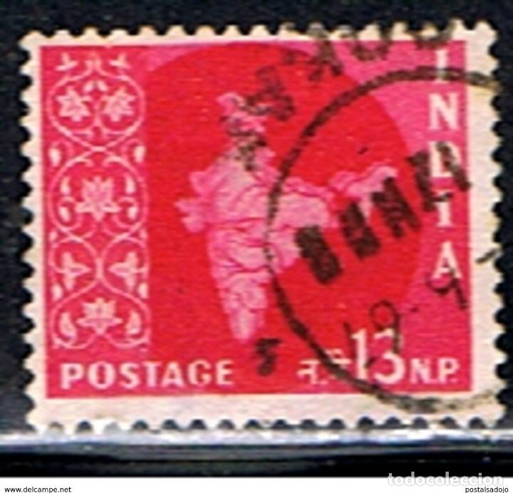 Sellos: INDIA // YVERT 77 // 1957-58 ... USADO - Foto 1