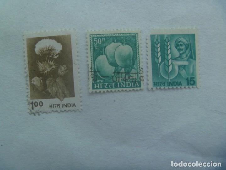 Sellos: LOTE DE 3 SELLOS DE LA INDIA - Foto 1