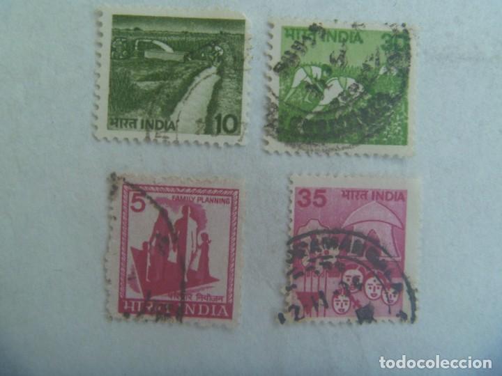Sellos: LOTE DE 4 SELLOS DE INDIA - Foto 1
