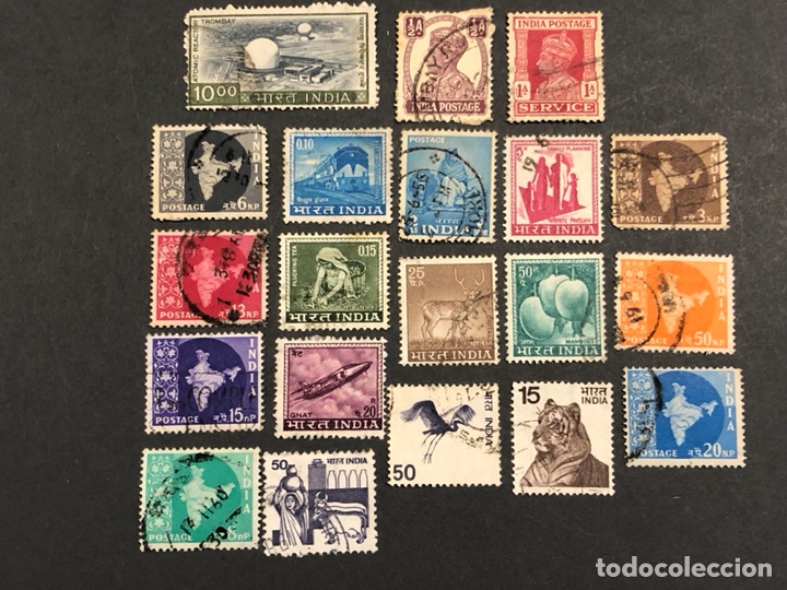 Sellos: Lote de 20 sellos India - Foto 1