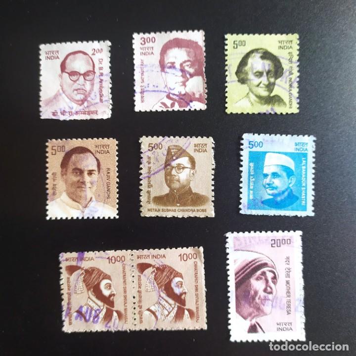 Sellos: ## Sello usado India 9 sellos ## - Foto 1