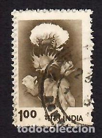 Sellos: INDIA (1980). Algod&oacute;n. Yvert n&ordm; 629. Usado. - Foto 1