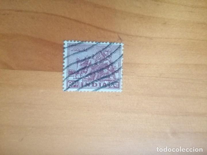 Sellos: INDIA - VALOR FACIAL 6 PS - Foto 1