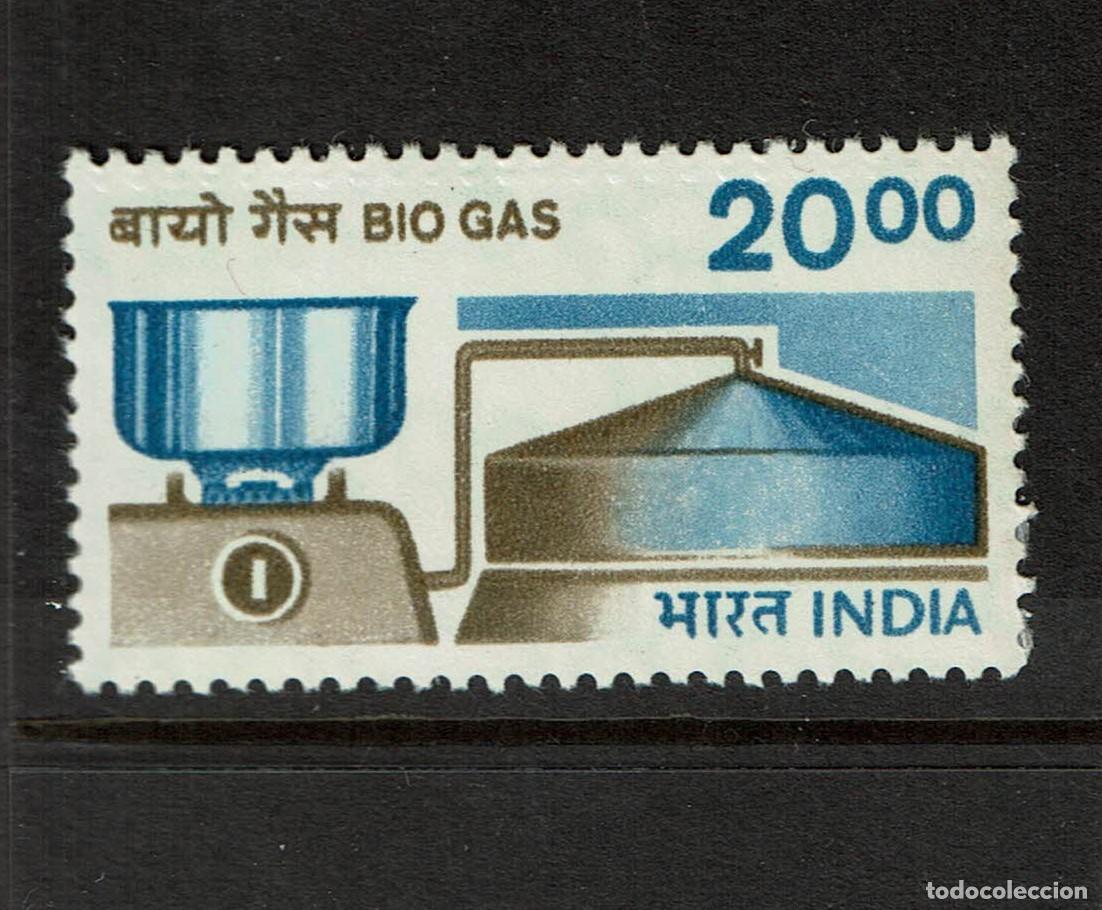 Sellos: Sello de India. Biogas - Foto 1