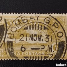Francobolli: INDIA 1929- JORGE V, CORREO AÉREO, 6A MARRÓN OLIVA - USADO