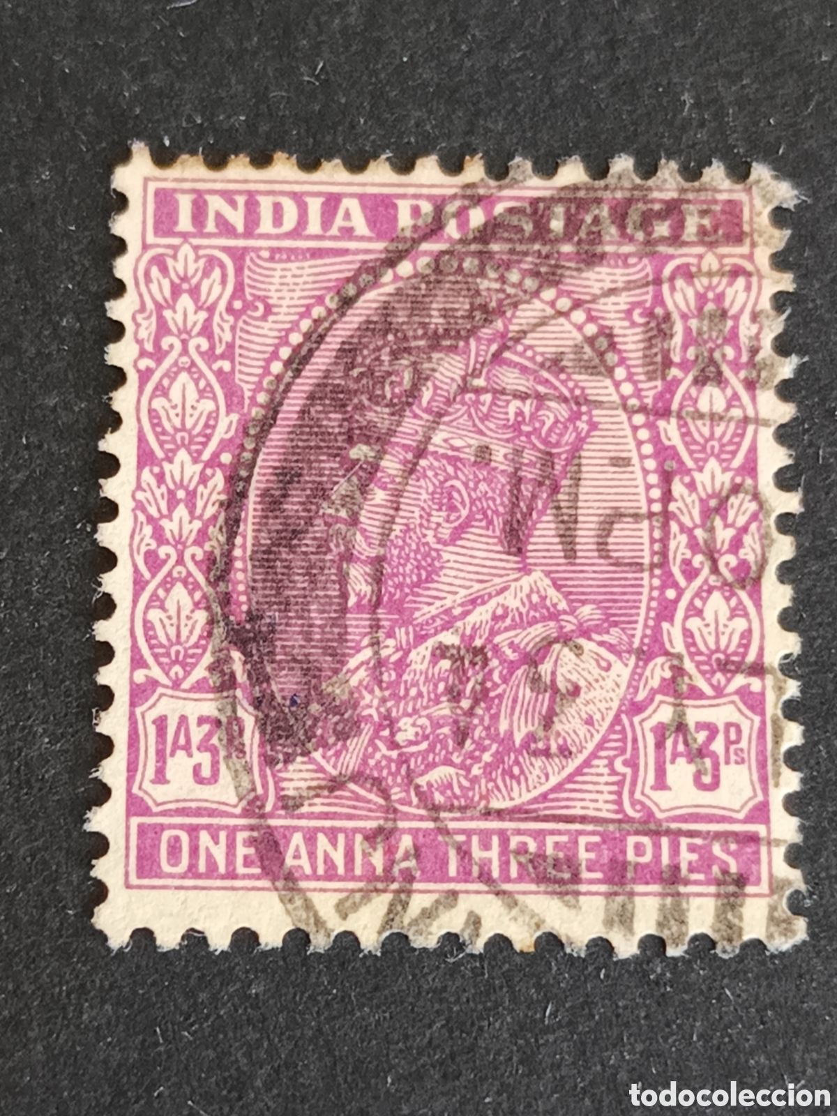 Sellos: INDIA. SELLO CL&Aacute;SICO. USADO. - Foto 1