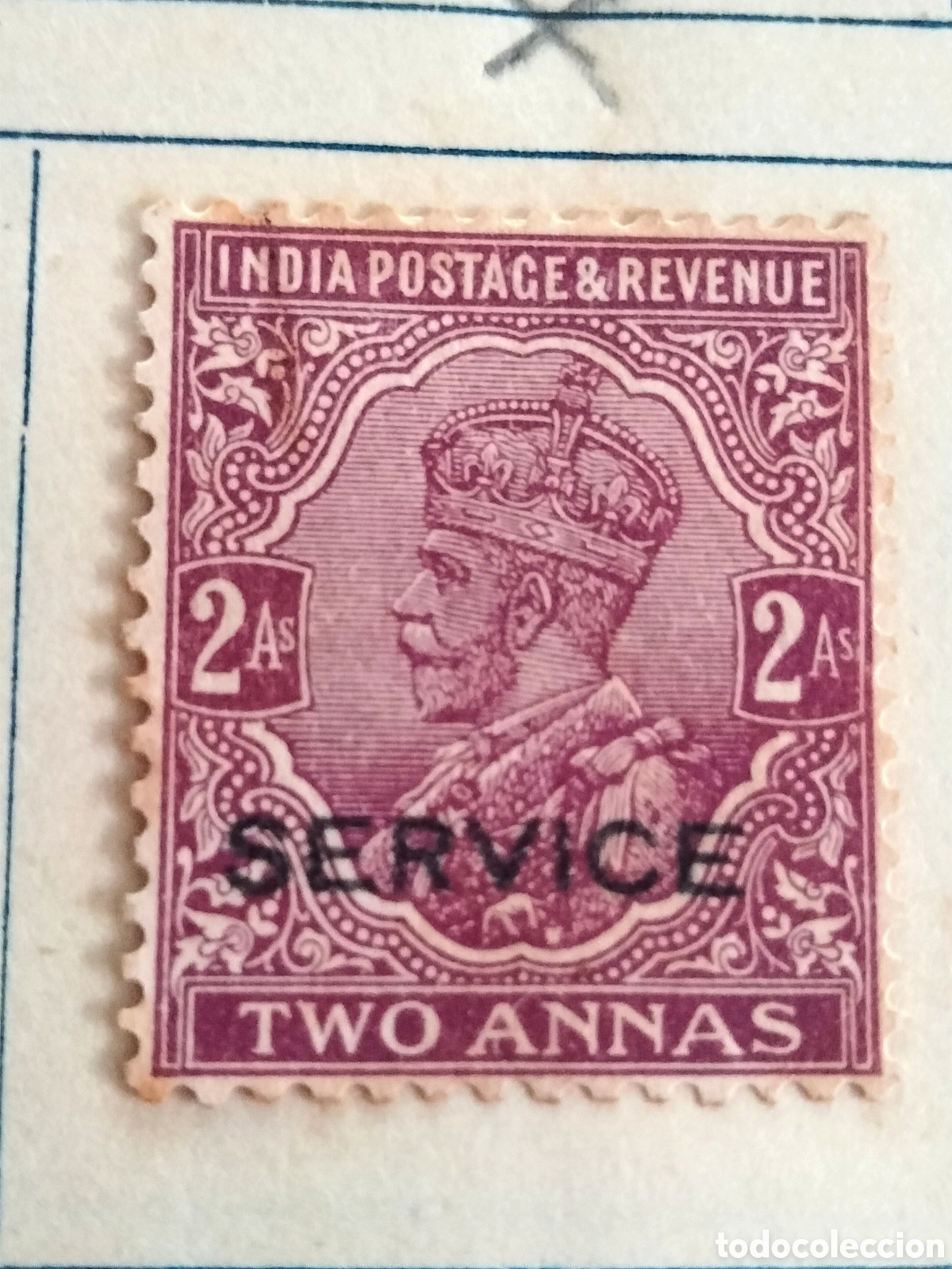 Sellos: Sello India a&ntilde;o 1928 (2 A) - Foto 1