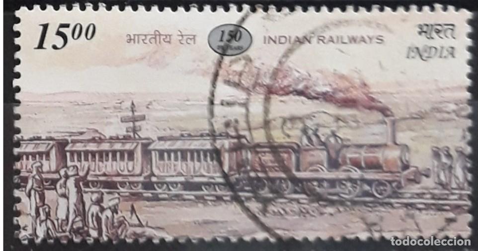 Sellos: INDIA 2002 CL Aniversario de los ferrocarriles indios. - Foto 1