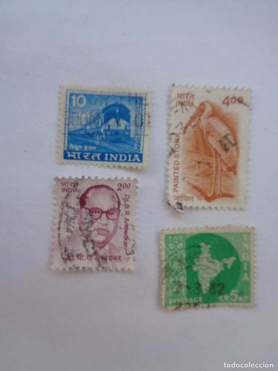 Sellos: LOTE DE 4 SELLOS DE LA INDIA - Foto 1
