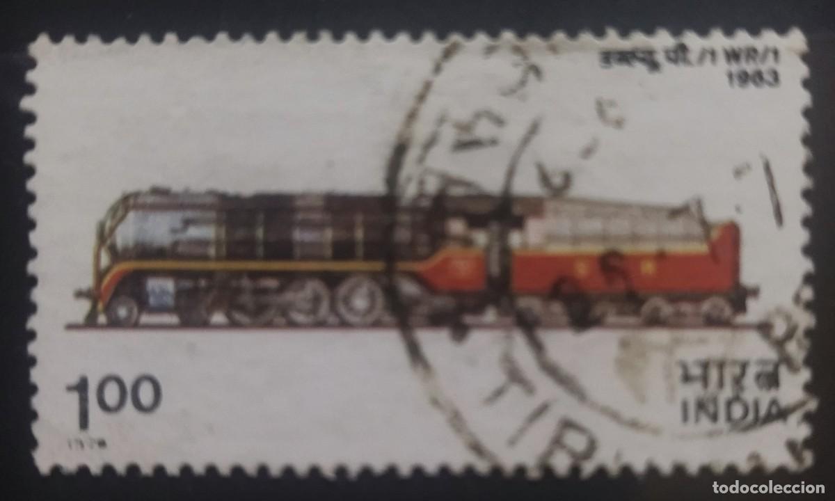 Sellos: INDIA 1976 Locomotoras.USADO. - Foto 1