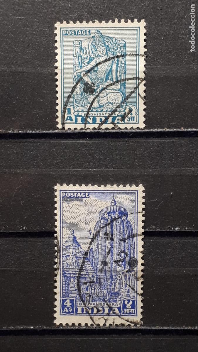 Sellos: INDIA. A&Ntilde;O 1951. &deg;. YVERT 34, 36 - Foto 1