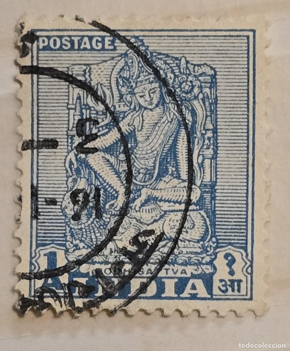 Sellos: SELLO USADO INDIA 1949 MONUMENTO - Foto 1