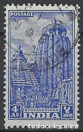 Sellos: INDIA 1950 - EDIFICIOS - USADO - Foto 1