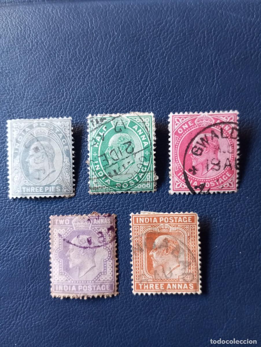Sellos: INDIA, 1902, REY EDUARDO VII - Foto 1