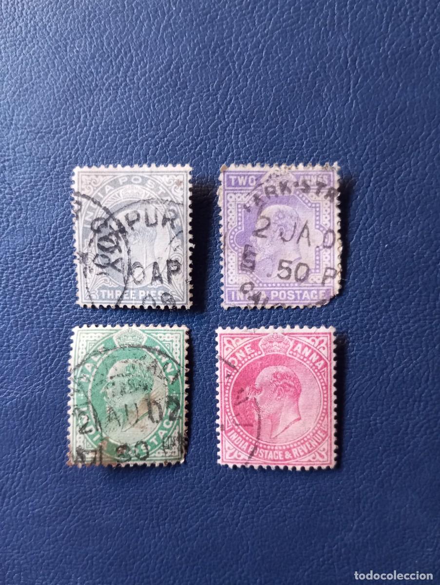 Sellos: INDIA, REY EDUARDO VII - Foto 1