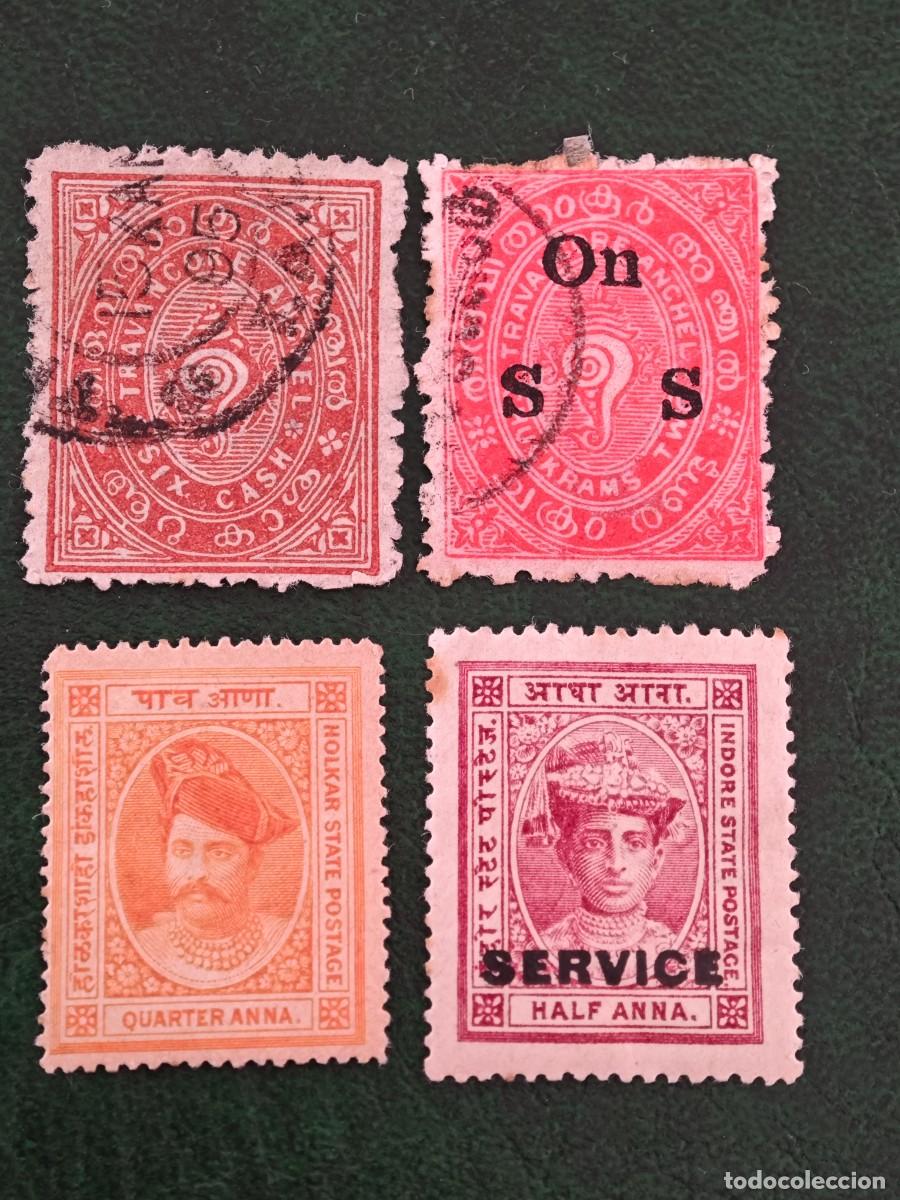 Sellos: Sellos de India Holkar Travancor - Foto 1
