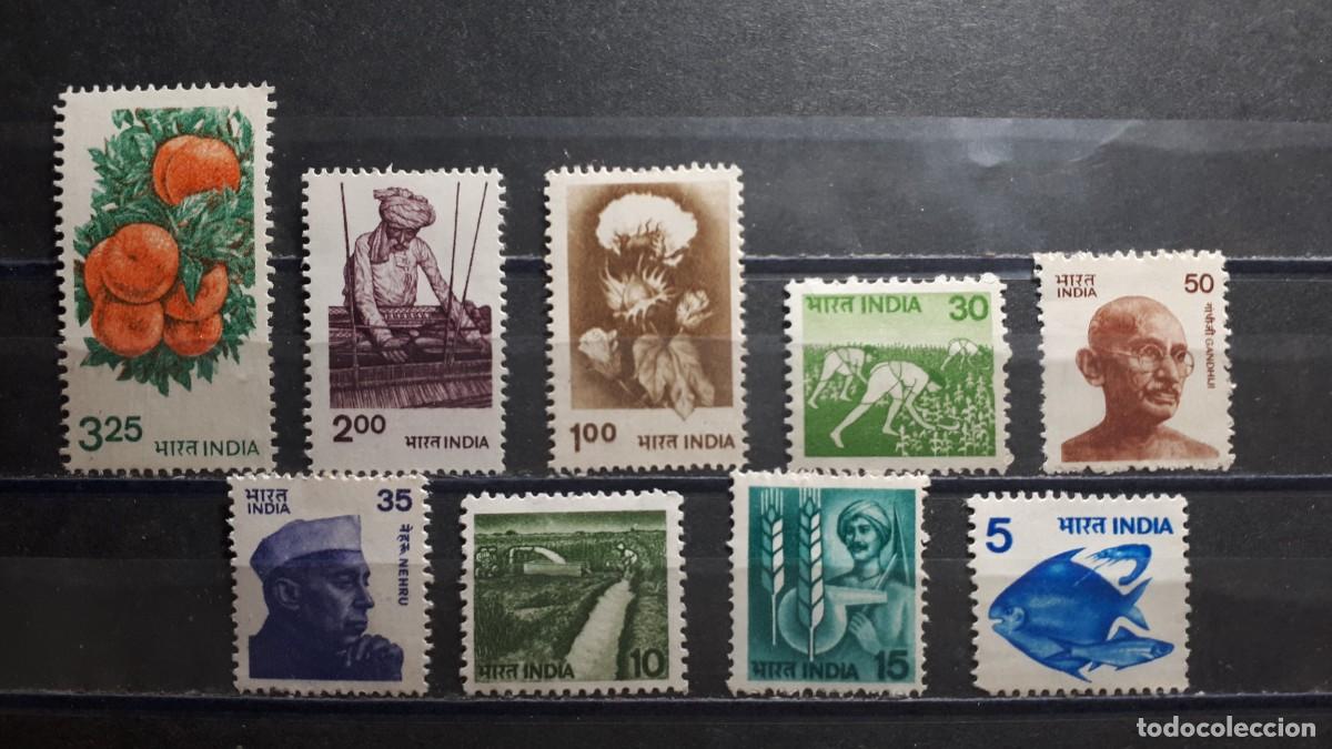 Sellos: INDIA. **. 9 sellos a catalogar - Foto 1