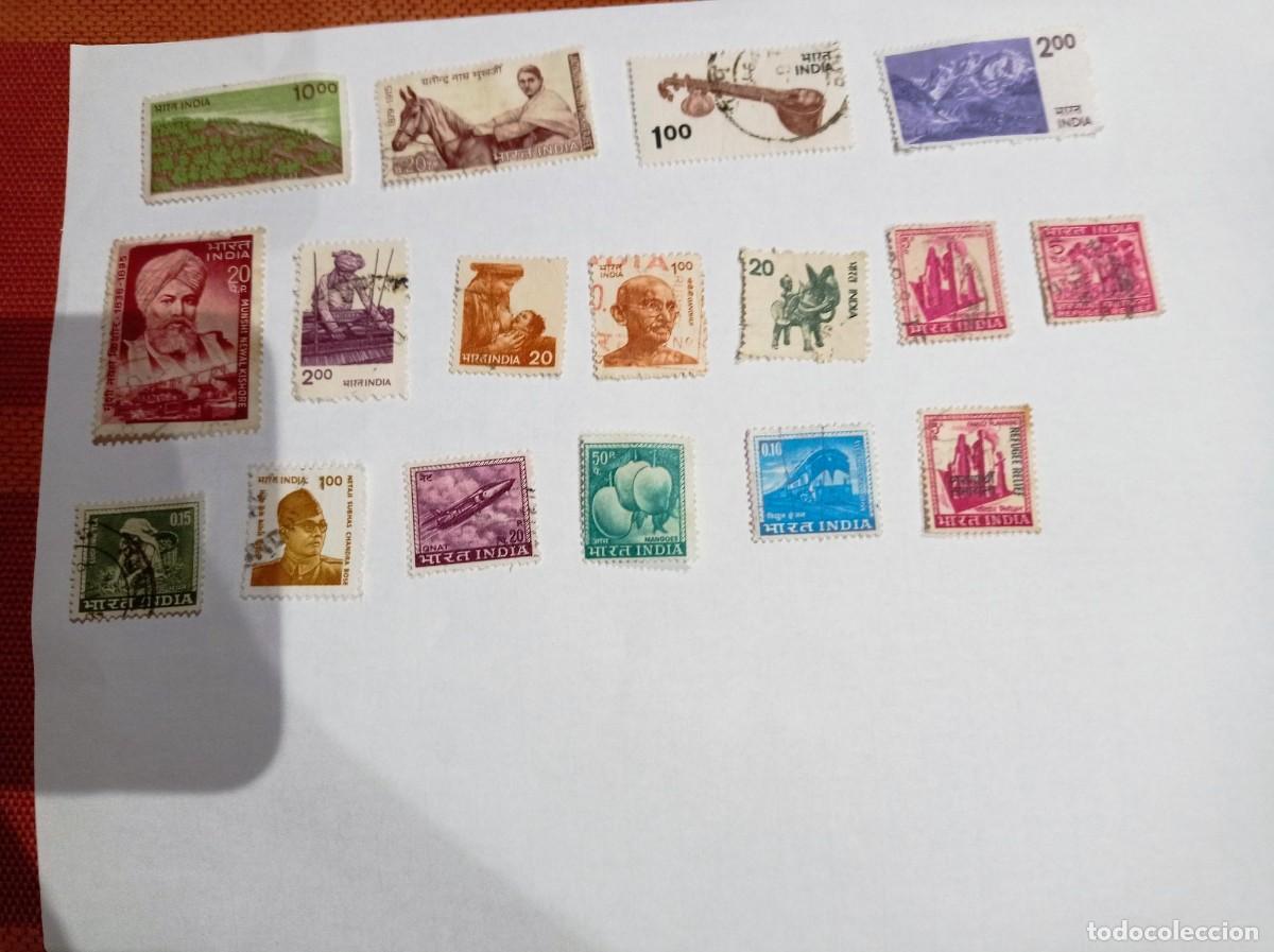 Sellos: lote 17 sellos de India - Foto 1