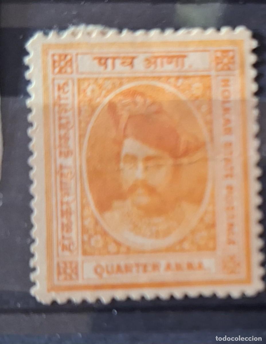 Sellos: INDIA, INDORE HOLKAR, 1892, CAT.YT.3. - Foto 1