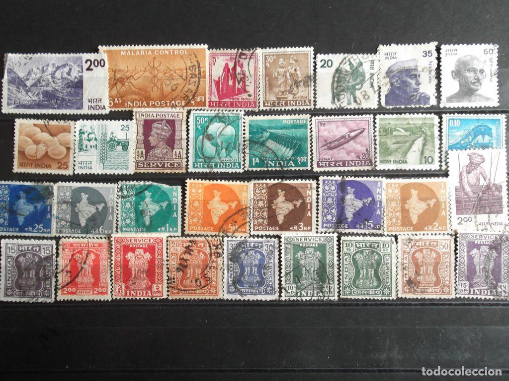 Sellos: India 32 Sellos usados distintos. Ref: e185 - Foto 1