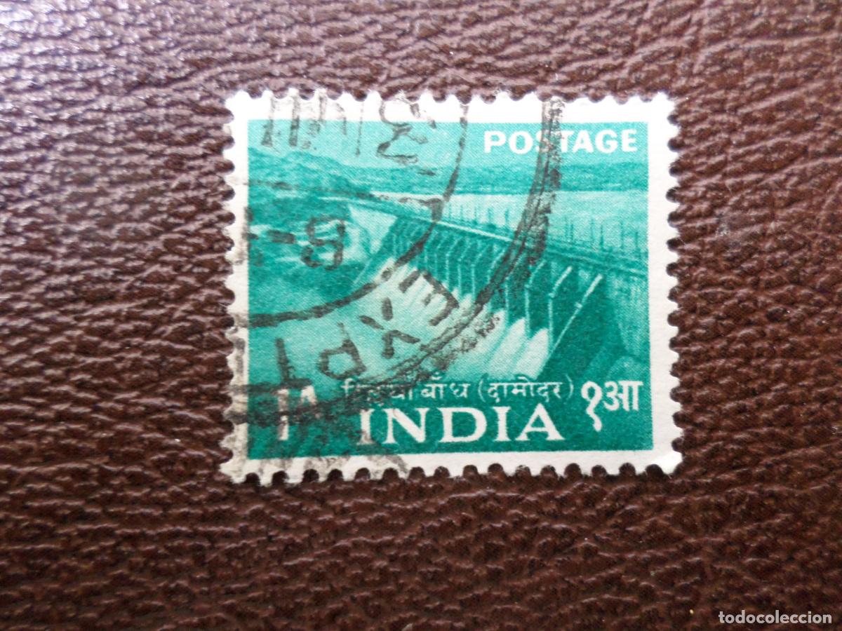 Sellos: *india, 1955, embalse, Yvert 57 - Foto 1