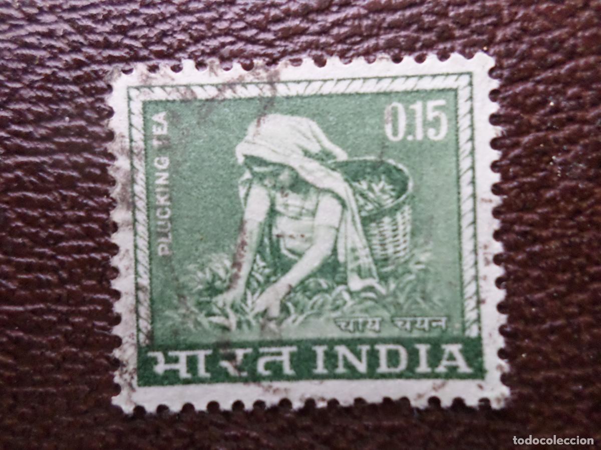 Sellos: *india, 1965, cosecha del t&eacute;, Yvert 193 - Foto 1