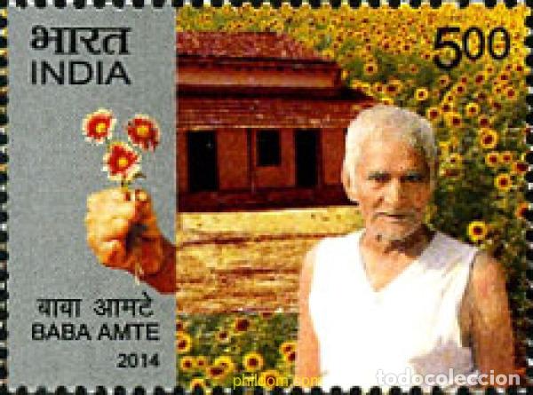 Sellos: 333951 MNH INDIA 2014 BABA AMTE - Foto 1