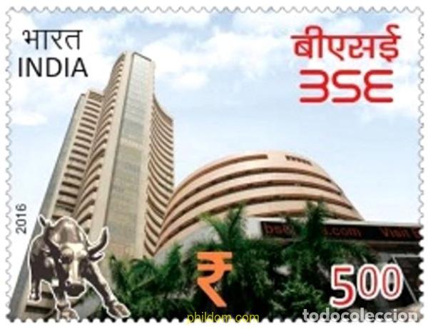 Sellos: 757491 MNH INDIA 2016 EDIFICIO DE LA BOLSA EN BOMBAY - Foto 1