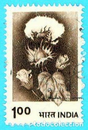 Sellos: India. 1979. Scott # 847. Algodon - Foto 1