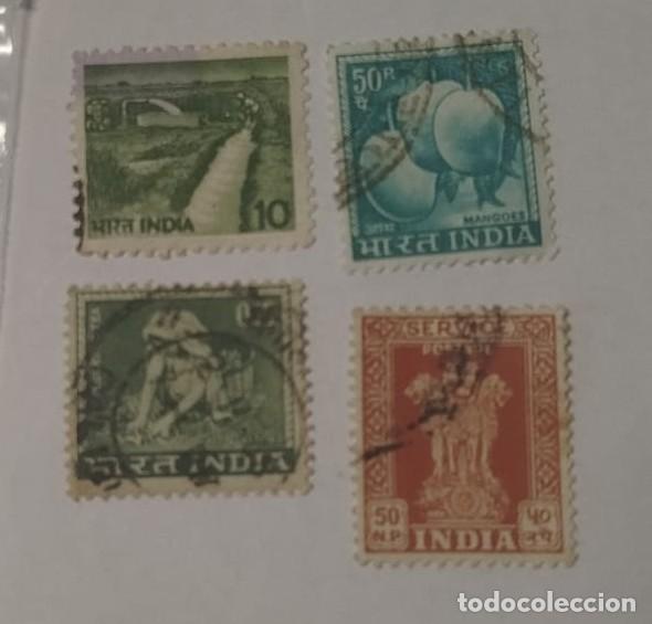 Sellos: Lote de 4 sellos de la India - Foto 1