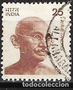 Selos: India 1978 - Mi 771 - YT 567 - Mohandas Karamchand Gandhi ( 21 x 23 )