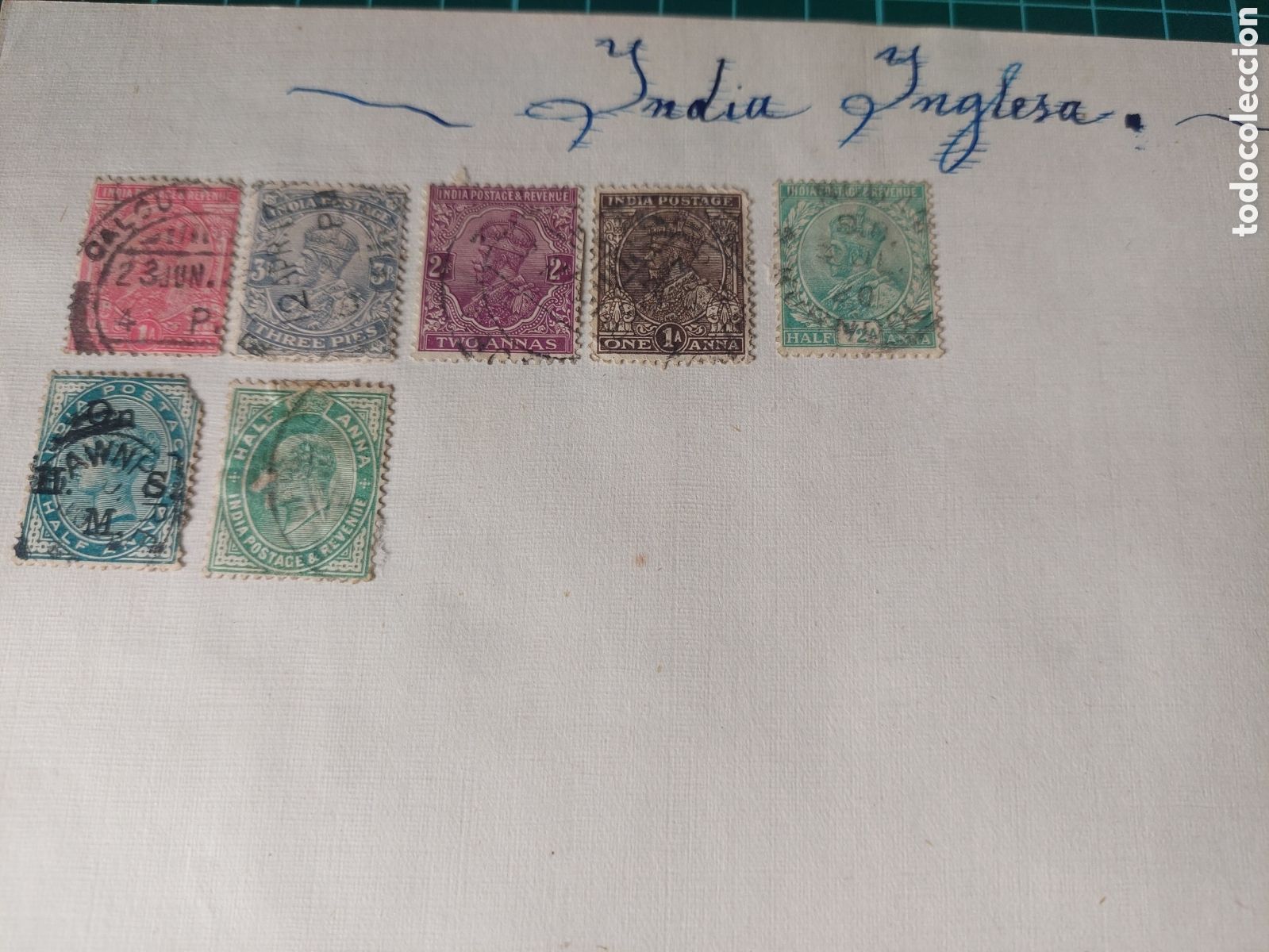 Sellos: INDIA IGLESA LOTE Jorge v