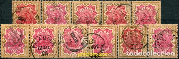 Sellos: 785424 USED INDIA INGLESA 1892 FILIGRANA DE ESTRELLA