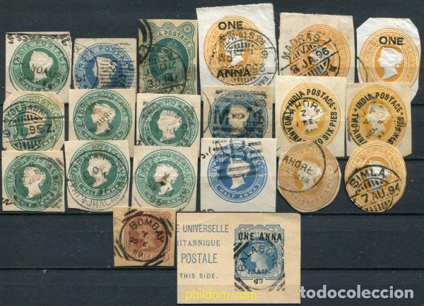 Sellos: 785432 USED INDIA INGLESA 1882 INDIA POSTAGE, FILIGRANA ESTRELLA